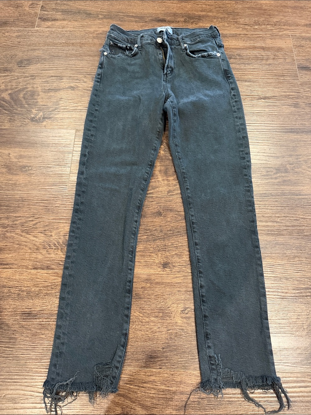 Agolde Black Women's Jeans - Classic Black Denim